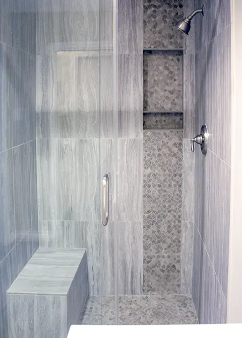 Master Bath Shower with Bench