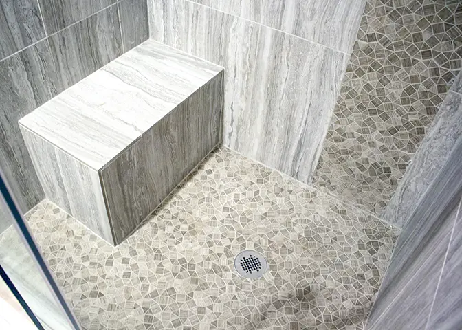 Master Bath Shower Bench